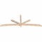 Ekena Millwork Alberta Smooth Timber Gable Bracket, Douglas Fir, 108"W x 40"H x 3 1/2"D x 3 1/2"F, 9/12 Pitch GBW108X40X0404ALB00SDF - alternate 2